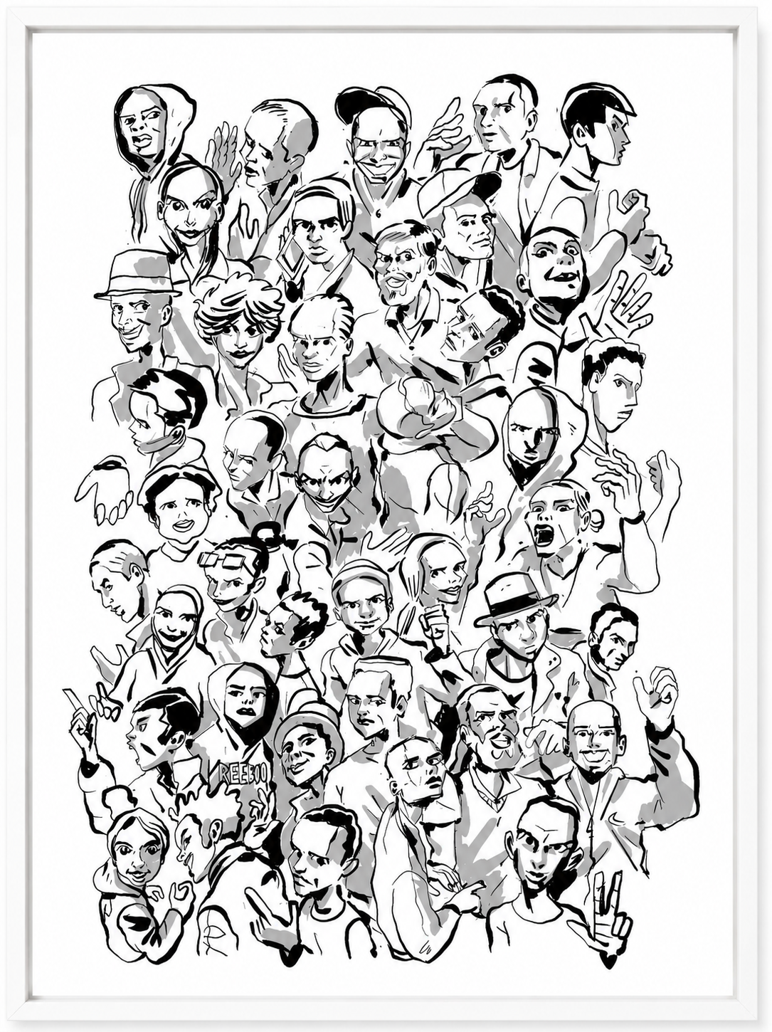 FOULE - IMPRESSION Papier Beaux Arts